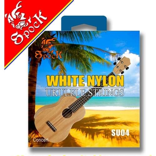 Spock SU04 White Nylon Ukulele Strings 4 Strings Hawaii Guitar Uku Accessories 1st-4th Strings