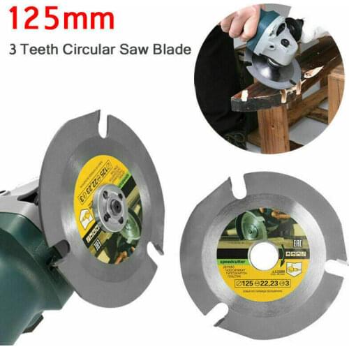 125mm 3T Circular Saw Blade Carving Disc Carbide Wood Cutting Disc Woodworking Tools For Angle Grinder Rotary Tool Parts