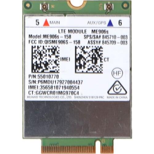 For HP-LT4132 Hua-wei ME906S M.2 Qual Band LTE HSPA+4G Module SPS 845710-001 Mobile Broadband WWAN Module for H-P 820 840 850 G4
