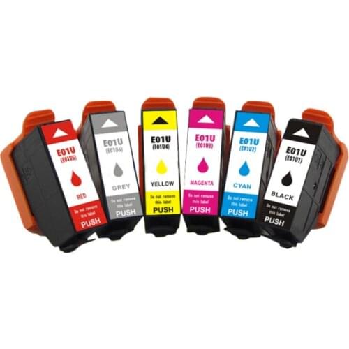 For EPSON 01U BK C M Y RED GY XP-15080 A3 XP-15010 Printer Compatible Ink Cartridge