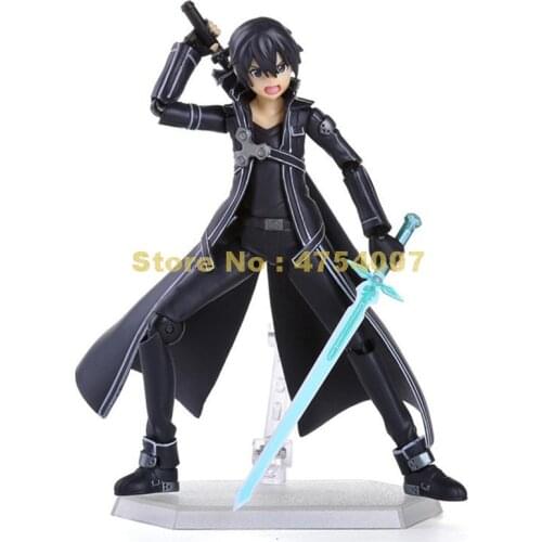 Sword Art Online Kirito Kazuto Pvc Action Figure Collectible Model 13cm Toy