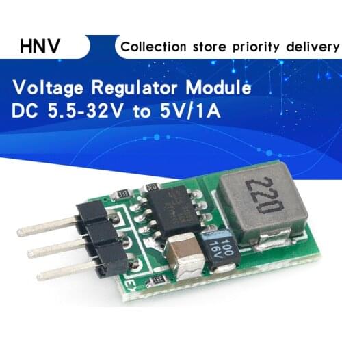 DC5.5-32V to 5V/1A Voltage Regulator Replace TO-220 LM7805 5V Positive Voltage Regulators Input 5.5-32v To 5v1a Buck Module
