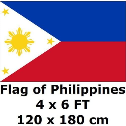 Philippines Flag 120 x 180 cm 100D Polyester Large Big Flags And Banners National Flag Country Banner