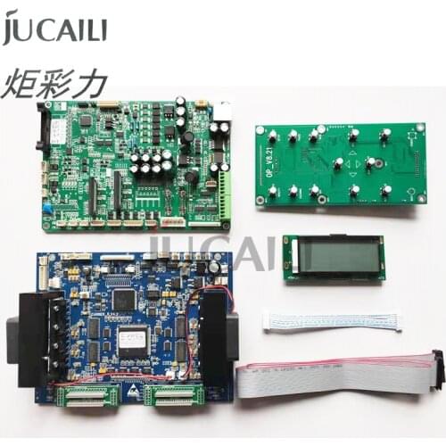 Jucaili large format printer board kit for DX5/DX7 double head board carriage board main board with 12 buttons key board