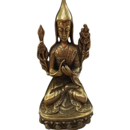 China Old Tibet Tibetan Buddhism tara buddha statue Bodhisattva Copper statue