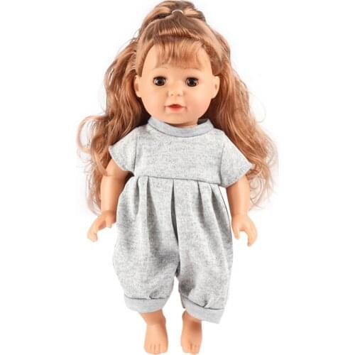 Doll Clothes Jumpsuits For 14Inches American Doll Girl New Born Baby Handmade Clothes Doll Accessories