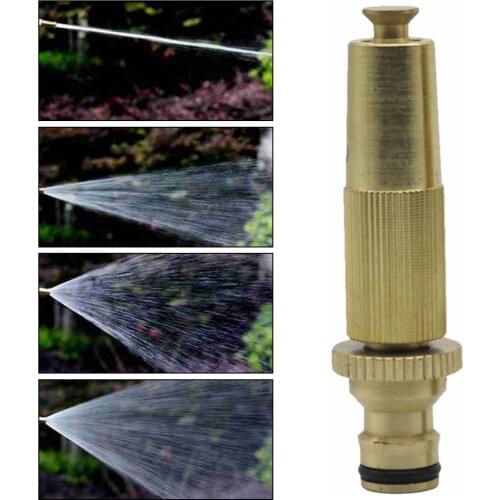 Brass Water Gun Nozzles Head Spray Tip Sprayer High Pressure Home Car Cleaning Hose Nozzle Quick Adapter Fitting Garden Tools