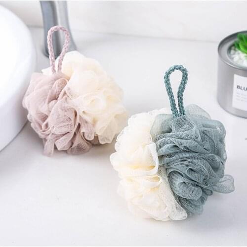 Soft Shower flower Mesh Foaming Sponge Bubble Ball Skin Cleaner Cleaning Tools Bathroom Accessories Bath ball