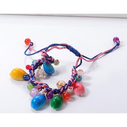 Wholesale New Boho Pearl Bracelet Rainbow Elegant Vintage Charm Bracelet Women Za 2021 Party Jewelry Accessories Dropshipping