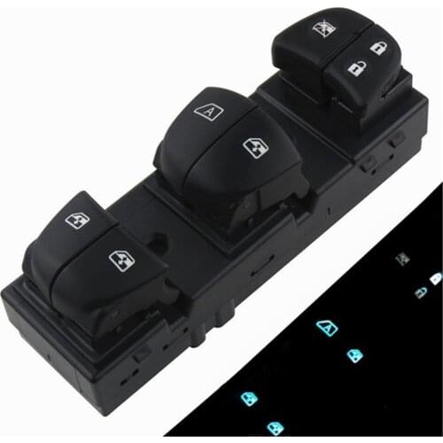 ABS Window Switch Control Panel Set With Blue Light 25401-3SH0A-C 25411-1KL5A-C 25411-3TA1A-C For Nissan Tiida Altima Sylphy