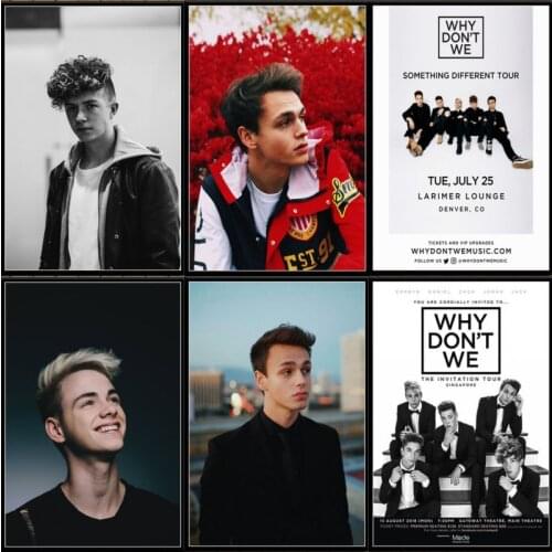 Why Don't We Jack Avery Zach Herron Jonah Marais Pop Music Band Art Painting Vintage Canvas Poster Wall Home Decor Artwork