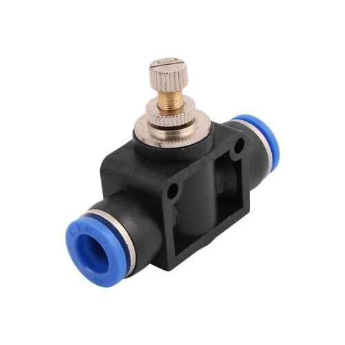 Tube Speed Control Quick Connector Pneumatic Push In Fitting 10mm to 10mm
