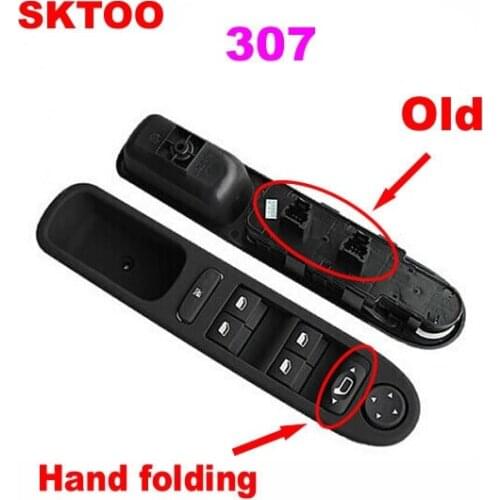 SKTOO Left Front Door Switch Window Control Glass-frame Riser For Peugeot 307 307CC 307SW 2000-2007(Hand folding)