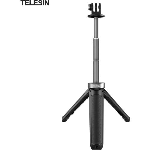 TELESIN GP-MNP-092-X Mini Action Camera Extendable Selfie Stick Tripod Photography Desktop Stand for GoPro/ Insta360 One R