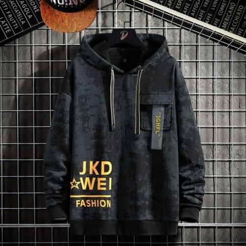 2021 New Mens Hoodie Spring and Summer Hip-Hop Japanese Streetwear Text Hoodie Men Patchwork Sweatshirt Men Drop Transport