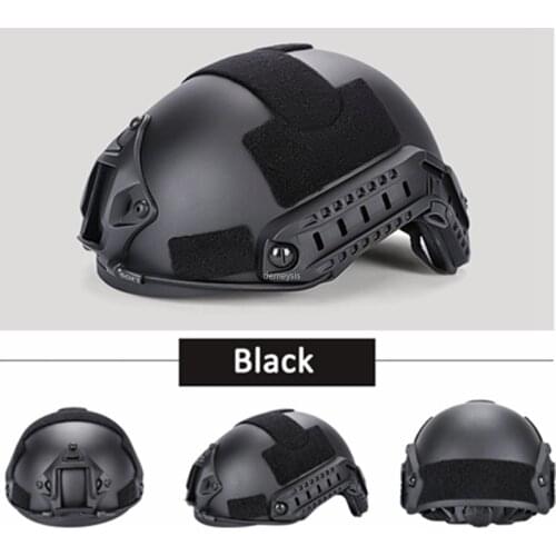 Military Airsoft Helmets Army Tactical Combat MH FAST Helmet Adjustable Wargame Hunting Shooting Protective Half-covered Helmet