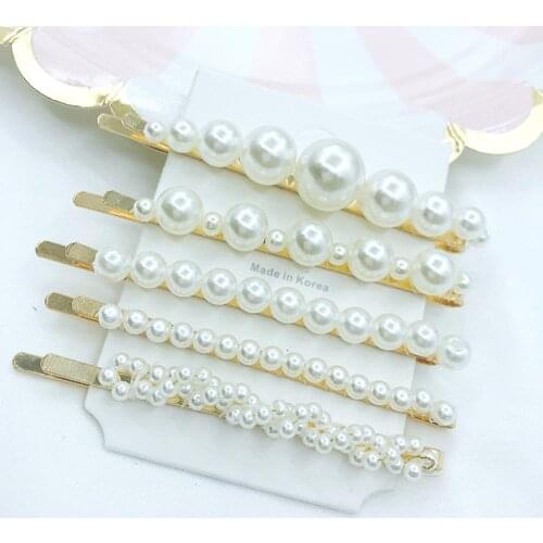 1/5pcs Fashion Korean Simple Pearl Hair Clips Branch Hair Pin For Girl Elegance Sweet Wedding Engagement Hair Accessories