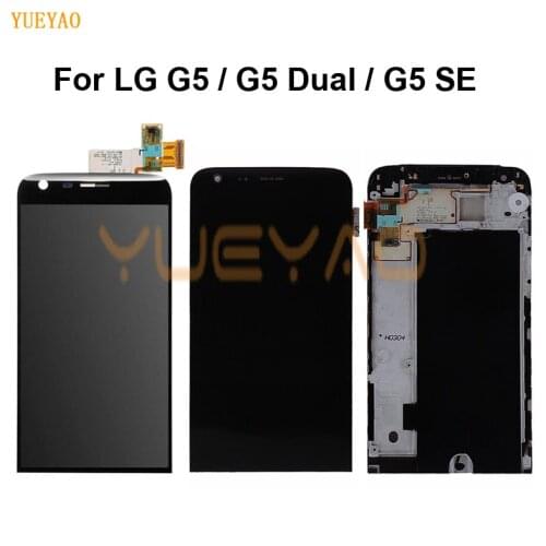 For LG G5 H850 LCD H868 F700 VS987 Display With Frame G5 Dual H860 G5 SE H840 H845 Screen Touch Digitizer Assembly G5 lite LCD