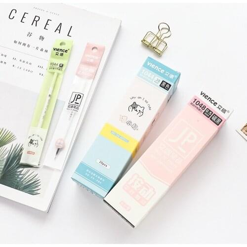 1pcs 1736 Wen Hao Stationery Press Gel Pen Refill Red Blue Black Bullet Refill 0.5/0.35/0.38