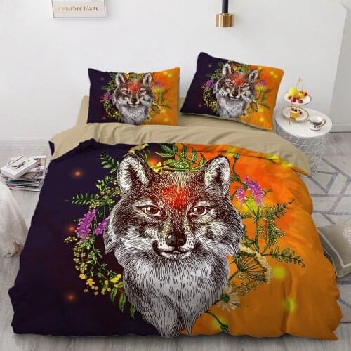 3D Camel Home Textile Custom Design Vintage Duvet Cover Sets Wolf Comforther Cases Pillow Covers King Queen Double Single Size