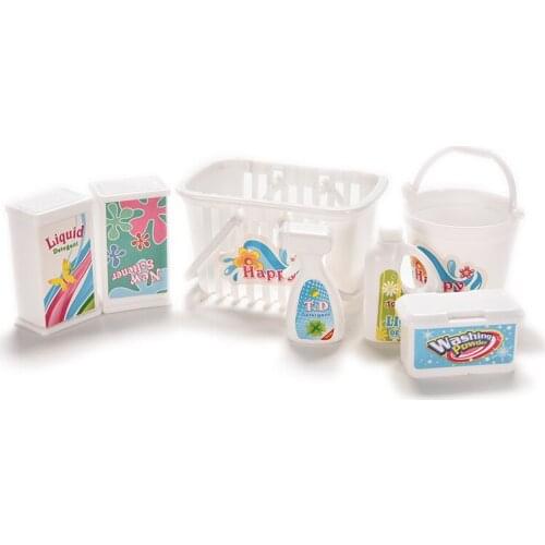 7 Pcs/Set Accessories For Fashion Cleaning Sets Cleaning Supplies Doll House Doll