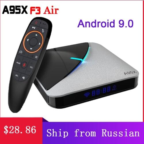 A95X F3 Air TV Box Android 9.0 RGB Light Tv box Amlogic S905X3 8k Netflix Plex Media Server Google Play A95X F3 smart tv box