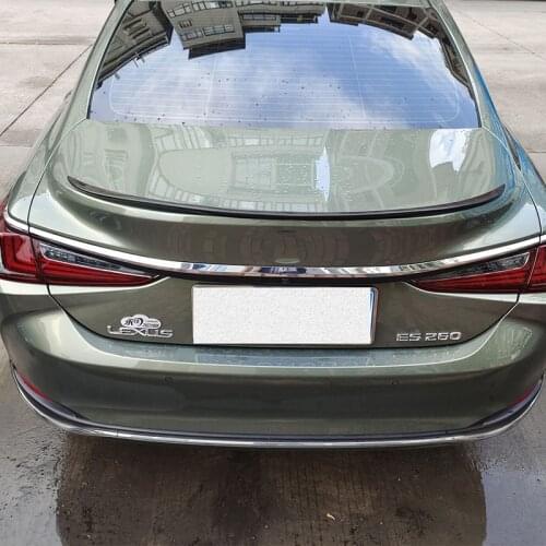 CEYUSOT For Car Trunk Accessories Spoiler NEW Lexus ES Series PU Material Rear Lip Black Wing Tail Body Kit 2017 2018 2019 20 21