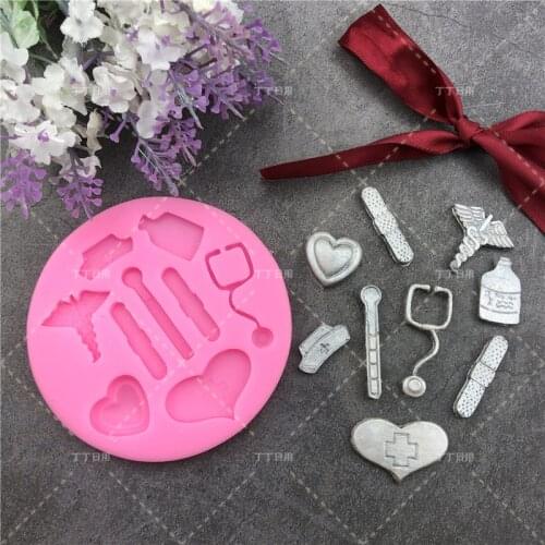 Hospital Tool Soft Silicone Mold Cupcake Candy Chocolate Cake Fondant Moulds Decoration Baking Tool DIY Clay Resin Art Available