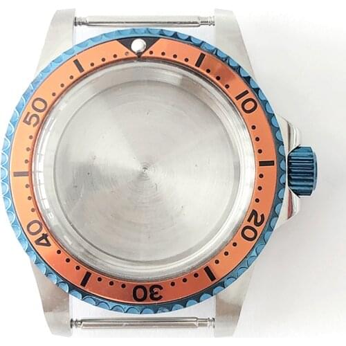 Blue Steel Ring 28.5mm dial Watch Case For Seiko SK007 SKX009 SKX Case Fit NH35 NH36 Movement Mens watches seiko bezel insert