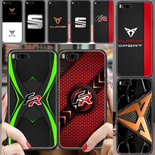 Seat car logo Phone case For Xiaomi Mi Max Note 3 A2 A3 8 9 9T 10 Lite Pro Ultra black luxury hoesjes 3D cover painting funda