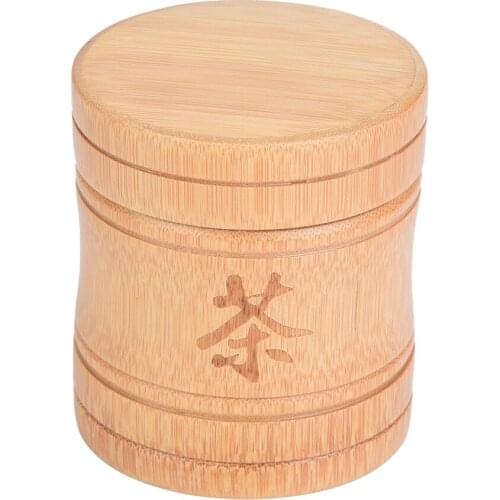 Home Container Box Tea Storage Box Portable Lightweight Bamboo Tea Jar Storage Container Box