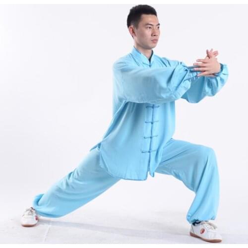Chinese Style Wushu TaiChi KungFu Uniform Wing Chun Suit Uniform Tai Chi Chuan T-shirt and Pants
