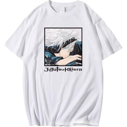 Jujutsu Kaisen Print Women T-shirt Gojo Satoru Harajuku Japan Casual Tops Tee anime shirt best seller anime shirt