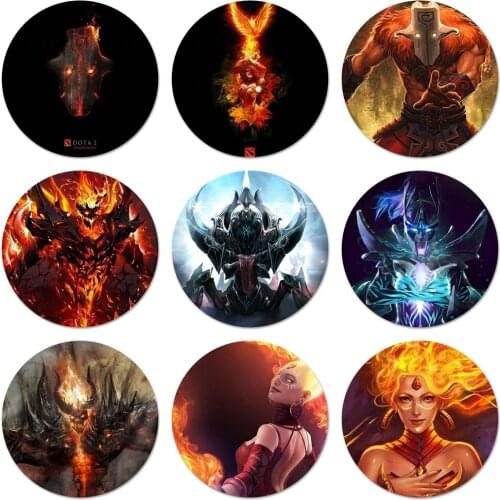 Game dota 2 logo Kitchen Home Decor Refrigerator Magnetic Stickers Opener Beer Coke