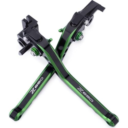 Motorcycle CNC Long Adjusatable Brake Clutch Lever for Kawasaki Z650 2017 2018