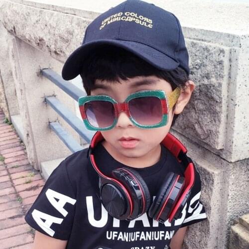 2020 Summer kids sunglasses UV400 Vintage sun glasses Baby Boys&girls 3-8 years Children glasses Contrast color Frame N709