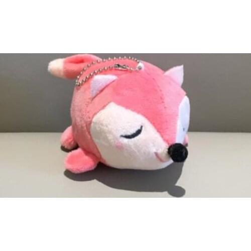 3Colors Small Fox Plush Doll Bag Key PendantStuffed Toys Key Chain Gift Plush Toys Baby Toys Dolls