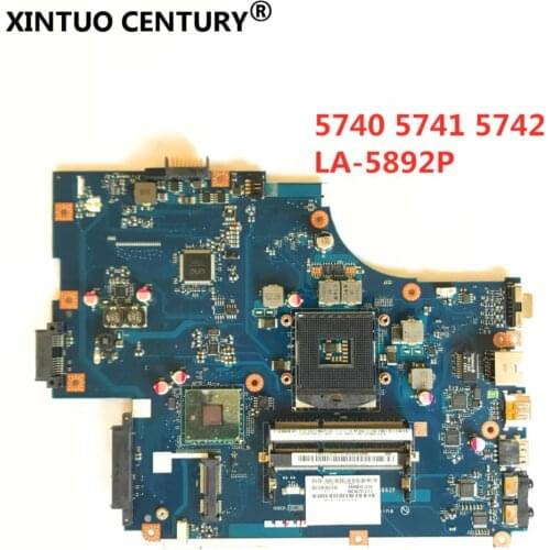 NEW70 LA-5892P For Acer aspire 5741 5741G 5742 5742G Laptop Motherboard LA-5892P MBWJU02001 MBPSV02001 HM55 DDR3 100% TESTED OK