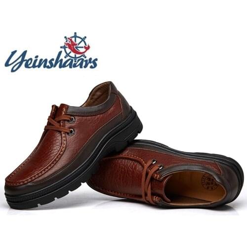 Mens Formal Shoes High Quality Genuine Leather Business Wedding Shoes Classic Office Shoes Brand Luxury Shoes Plus Size 48 49