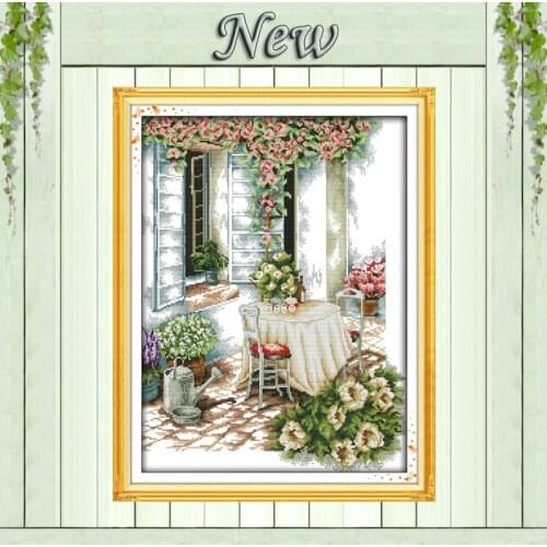 Beautiful Summer afternoon,11CT printed 14CT Cross Stitch kits,needlework embroidery Set,DMC Cross-Stitch Scenery Home Decor DIY