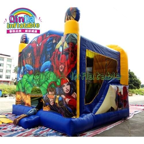 Inflatable Customizable Pvc tarpaulin Material Bounce Houses PVC Fabric Bouncy Castle Prices Commercial Bouncer Slide