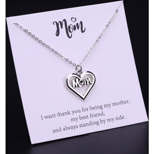Super Mom Mother Daughter Necklaces Women Girls Jewelry Friendship Christmas Gift Drop Shipping