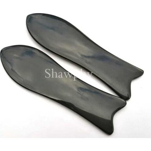 Natural Buffalo Horn SPA Scraping Plate Body Massager Traditional Acupuncture Massage GuaSha Board Scrape Therapy