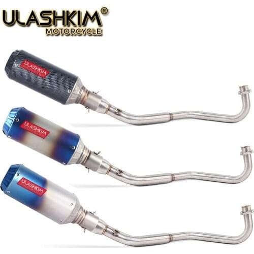 M3 Motorcycle Full System Exhaust Muffler Middle Connect Pipe Slip On For HONDA GROM MSX 125 MSX125 2012 2013 2014 to 2020