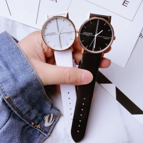 Casual Ladies Watch Leather Strap Women Watches Quartz Clock WristWatch Relogio Feminino zegarek damski