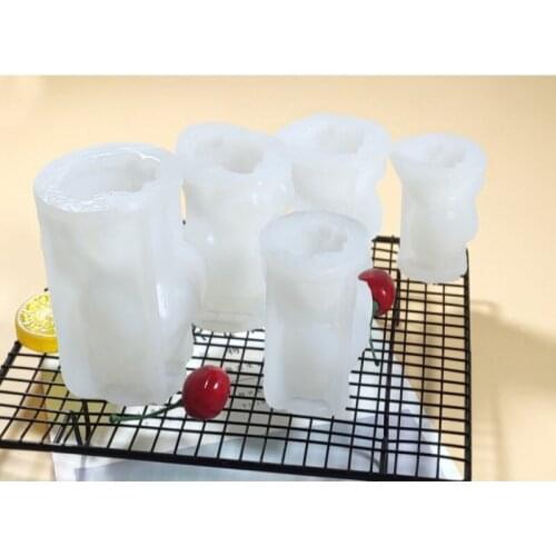 Chocolate Mould Ice Cream Tools Ice Cumb Mould Kitchen Tools 3D Dog Silicone Mold Fondant Cake Decorating Tools Cocina