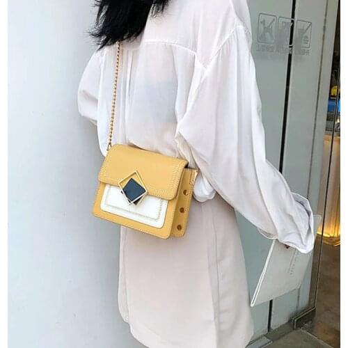 Wide Strap Shoulder Bags for Women 2021 Designer Lady Handbags and Purses Fashion Chain Messenger Crossbody Bags