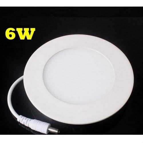 Ultra Thin Led Panel Downlight real full watt 3W 4W 6W 9W 12W 15W 18W 24W Round/Square LED Ceiling Recessed Light free shipping