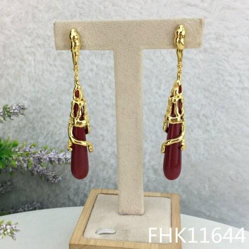 Yuminglai Unique Earrings Drop Earrings for Women FHK11644