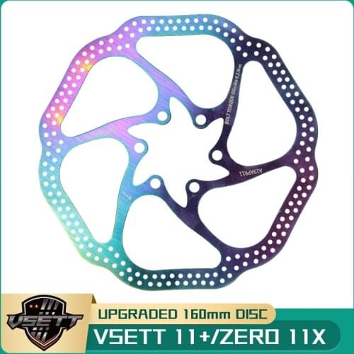 Universal Upgraded 160mm Brake Disc for VSETT 11+ ZERO 11X DUALTRON KAABO Electric Scooter Reinforced Colorful Stainless